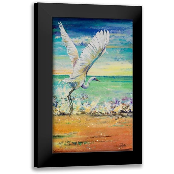 Pinto, Patricia 10x14 Black Modern Framed Museum Art Print Titled - Great Egret I