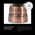 thumbnail image 6 of Cole & Mason Derwent Pepper Grinder, Copper Finish, Adjustable 6-Level Gourmet Precision Mechanism, Acrylic Body, Includes Premium Peppercorns, 7.5", 6 of 7