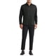 thumbnail image 2 of CAMISAS DE VESTIR PARA HOMBRES INSPIRE CHIC, SÓLIDAS, DE MANGA LARGA, AJUSTE REGULAR, FORMAL, DE NEGOCIOS, CON BOTONES, FORMAL, NEGRO, 2 of 5