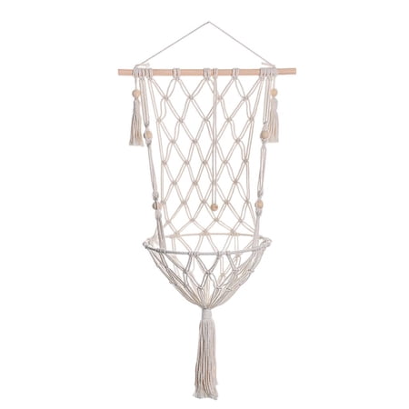 Boho Style Cat Hammock Macrame Cradle Fun Pets Cotton Rope Tassel Swing Handwoven Tapestry Furniture Plant Basket Soft for Room