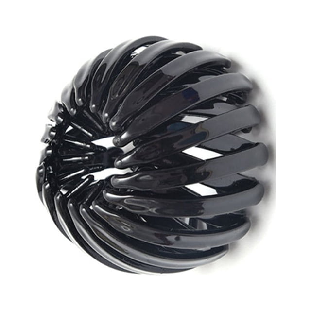QualitChoice Pinces à Cheveux pour Femmes Bandeau Nid Épingle à Cheveux Queue de Cheval Extensible Accessoires de Décoration pour Usage Quotidien Noir 1Ensemble