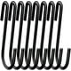 thumbnail image 1 of Juego de 12 ganchos grandes y resistentes en forma de S de 10 cm para colgar en la cocina, el baño, el dormitorio y la oficina (juego de 12, XL, negro), 1 of 5