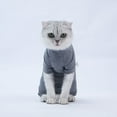 thumbnail image 3 of Cat Neutering Bodysuit Wear Cat Surgical Recovery Suit Professional for Male Female Dog Anti-Licking Or Skin Diseases Pet Surgical Recovery Pajama Suit, Soft Fabric Onesies for Cats, 3 of 7