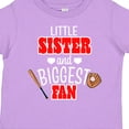 thumbnail image 4 of Inktastic Little Sister and Biggest Fan Baseball Glove and Bat Girls Toddler T-Shirt, 4 of 5