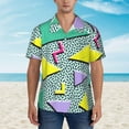 thumbnail image 3 of Vintage 80s 90s Mens Hawaiian Shirt Short Sleeve Casual Button Up Tropical Summer Beach Shirt, 3 of 9