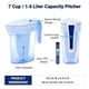 thumbnail image 3 of Jarra con filtro de agua ZeroWater de 7 tazas, lista para servir, de 5 etapas, con filtro de agua de 5 etapas 0 TDS, certificación IAPMO para reducir el plomo, el cromo y el PFOA/PFOS, 3 of 5