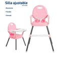 thumbnail image 2 of Silla Periquera Para Bebe Alta Plegable Portatil 3 En 1 Modelo Rosa, 2 of 4