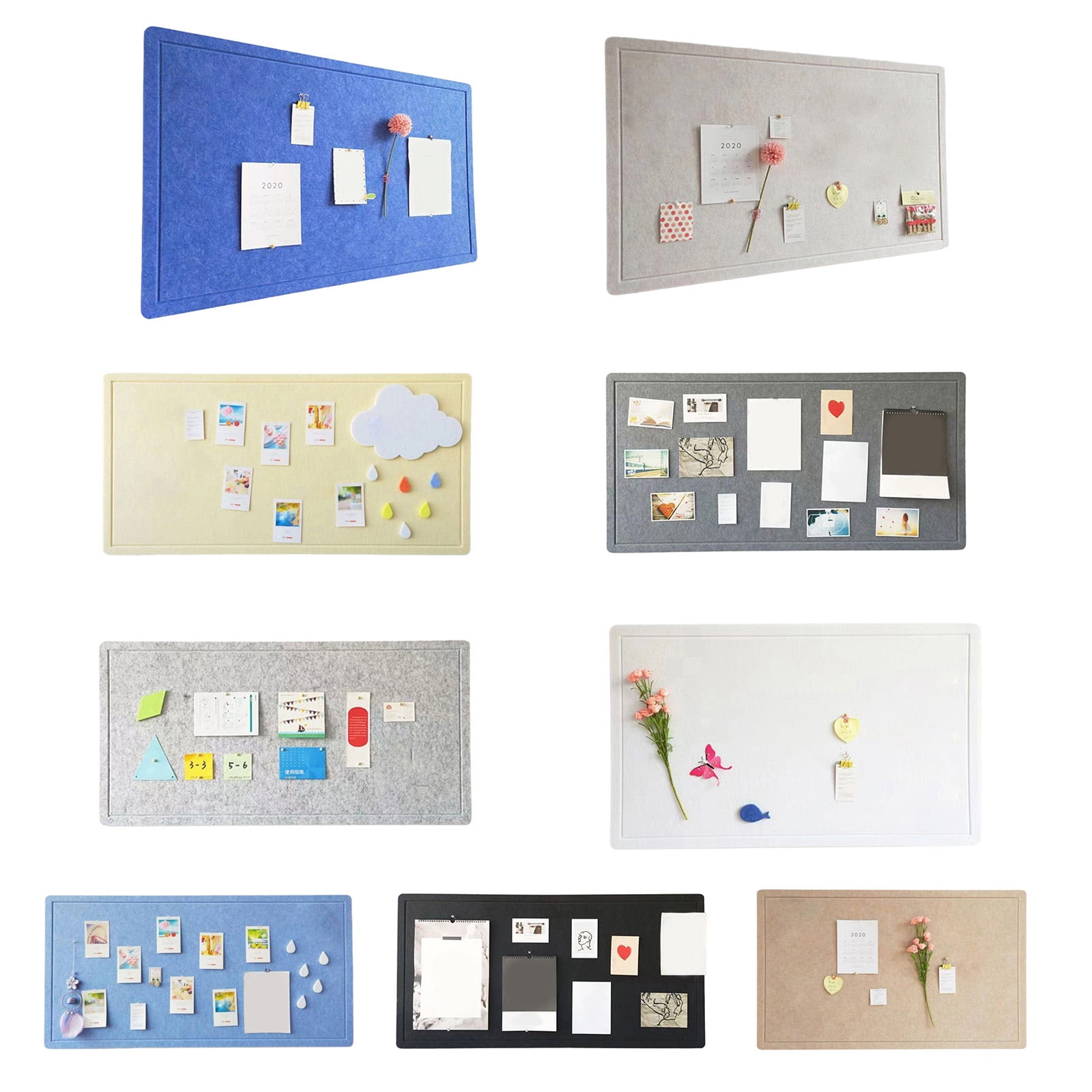 User Friendly Felt Fabric Bulletin Board Peeling Mounting Surfaces Suitable for Photos Note Home School Use
