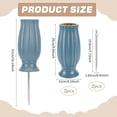 thumbnail image 2 of 2sets Plastic Cemetery Vase with Iron Nail Memorial Floral Vase Cemetery Cone Flower Holder Steel Blue 110x250mm, 2 of 6