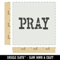 thumbnail image 2 of Pray Fun Text DIY Cookie Wall Craft Stencil - 3.5 Inch, 2 of 5