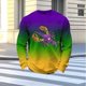 thumbnail image 4 of Camisa de Pijama para Hombre Fitness Home Wear Top con Estampado de Carnaval, Camiseta Casual de Ajuste Suelto para Dormir Y Salón Diario, Top Deportivo de Poliéster Suave, 4 of 5