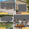 thumbnail image 6 of Pure Dark Grey Garage Door Cover Banner 7 x 16 FT, Simple Solid Color Garage Door Curtains Backdrop with Grommets for Indoor Outdoor Wall Party Porch Yard Decorations Background, 6 of 9