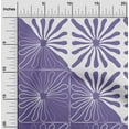 thumbnail image 2 of oneOone Georgette Viscose Violet Fabric Geometric Modern Flower Sewing Craft Projects Fabric Prints By Yard 42 Inch Wide, 2 of 4