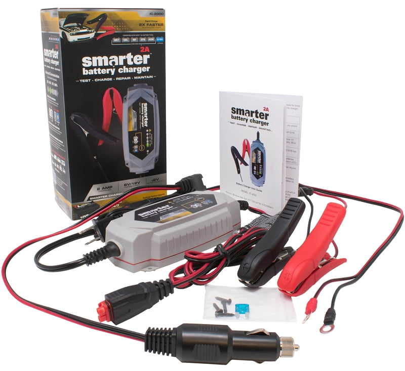 Smarter 2A 6V/12V Battery Charger