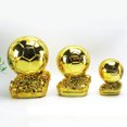 thumbnail image 4 of Trofeo Balón de Oro Copa del Mundo Suministros para fanáticos Regalo de cumpleaños grabado Suvenir para construir grupos, 4 of 5