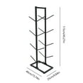 thumbnail image 2 of Miumaeov 4 Layer Double-Sided Basketball Storage Rack Floor Standing Balls Organizer Sports Equipment Display Stand Holder Black, 2 of 16