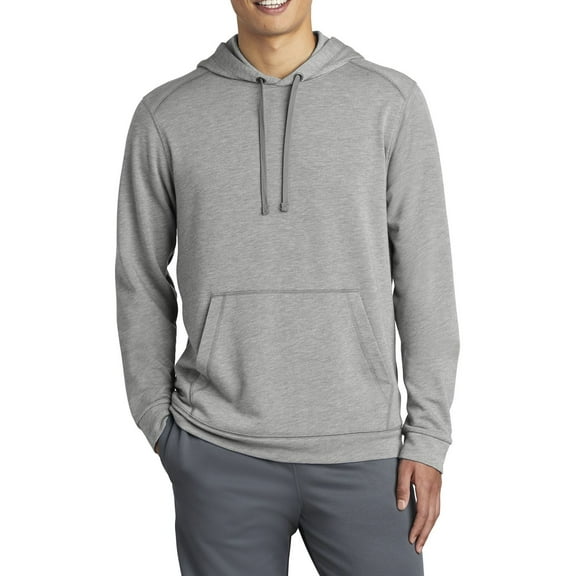 JustBlanks Mens Tri Blend Wicking Fleece Pullover Hoodie with Moisture Management