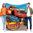 thumbnail image 1 of Blaze y los Monster Machines anti-pilling, suave, ligera, esponjosa y acogedora de lujo para hogar y cocina – Perfecta para niños y adultos,130X150cm, 1 of 6