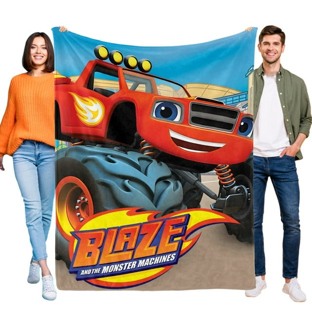 Blaze y los Monster Machines anti-pilling, suave, ligera, esponjosa y acogedora de lujo para hogar y cocina – Perfecta para niños y adultos,130X150cm
