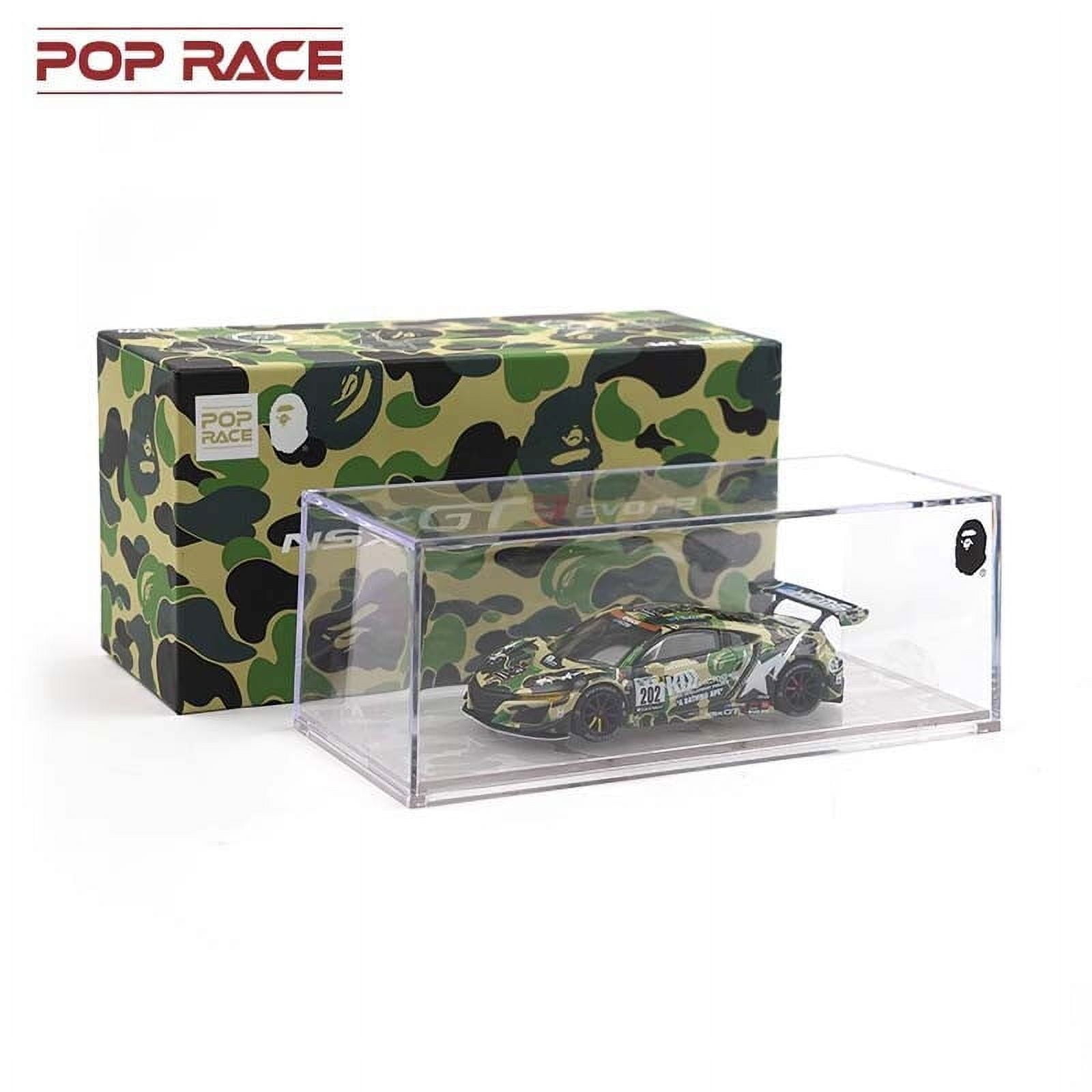 ミニカー POP RACE BAPE NSX GT3 EVO22 CAMO BAPE x POPRACE HONDA NSX GT3 EVO22 1/64 - Walmart.com