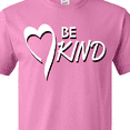 thumbnail image 4 of Inktastic Be Kind with Heart Ribbon in White Text T-Shirt, 4 of 5