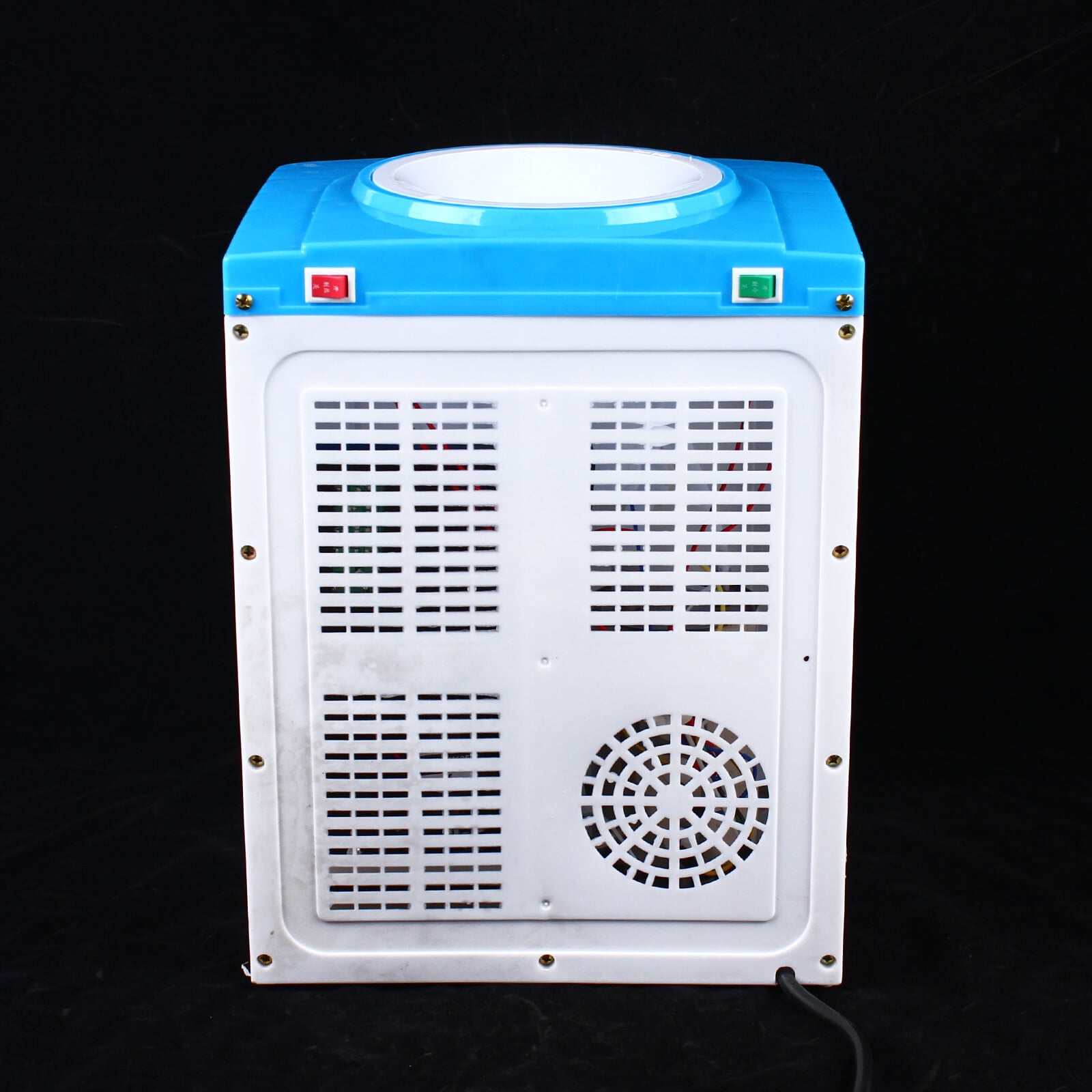 Top Loading Water Cooler Dispenser, 5-Gallon 110V Top Loading Countertop Water Cooler Dispenser, Electric Hot and Cold Dispenser, PP Shell White