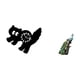 thumbnail image 5 of Reloj de pared decorativo con figura de , de resina acrílica, silencioso, estatua de gato de dibujos animados, ideal para el hogar, sala de e, 5 of 8
