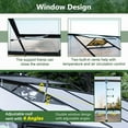 thumbnail image 4 of Acpouw 8' x 12' Thicked Polycarbonate Greenhouse, Greenhouse with Double Flush Door, Rain Gutter and Ventilation Window, Green House for Sunroom, Garden, Backyard, Walk-in Large Winter Greenhouse, 4 of 10