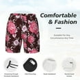 thumbnail image 5 of Fotbe Rose Flowers Men’s Swim Trunks Quick Dry Swim Shorts Board Shorts with Mesh Lining-XX-Large, 5 of 9