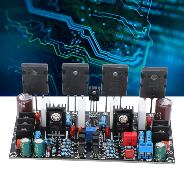 Placa Amplificadora De Potencia De Un Canal Para Componentes De Audio 200W 1943+5200 DC±20-90V