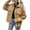 Khaki, variant on Vedolay Women Coat Long Sleeve Button Down Blazer Jacket Coat Outwear with Pockets Beige,S