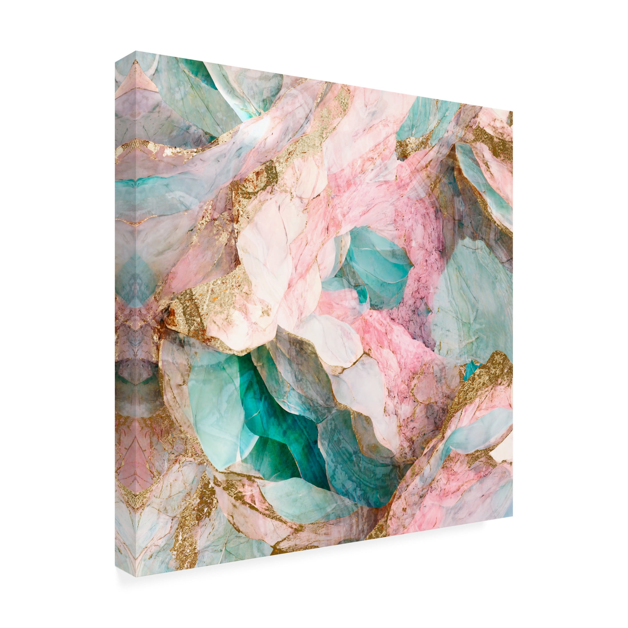 Canvas Wall Art - Sasha 'Fairy Geode' Wall Art for Living Room, Bedroom, or Office Décor by Trademark Fine Art - 18 x 18 Inches