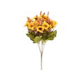 thumbnail image 2 of Loyerfyivos 1 Pc Artificial Flowers, 13 Inch Fake Silk Little Daisy Flowers Bouquet for DIY Home Party Office Decoration (Yellow), 2 of 7