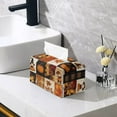 thumbnail image 2 of FUIALDOLG Tissue Box Holder - Rectangle PU Leather Tissues Cube Box Cover Waterproof -Thanksgiving Dwarf Decorative Car Facial Tissue Holder on Table and Barthroom, 2 of 7