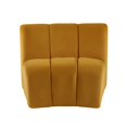 thumbnail image 4 of ACME Ensemble Sectionnel Felicia en Velours Jaune, 4 of 7