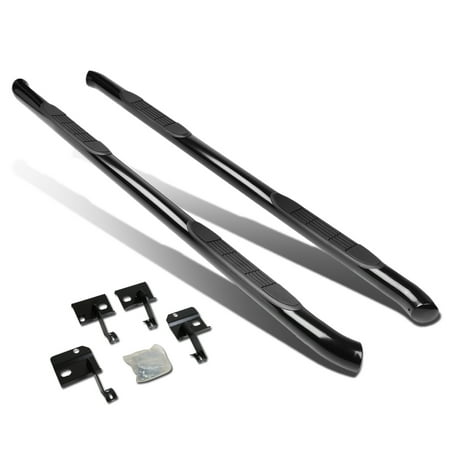 For 07-17 Chevy Traverse/GMC Acadia Carbon Steel 3" Side Step Nerf Bar Running Board Outlook/Enclave Left+Right 08 09 10 11 12 13 14 15 16
