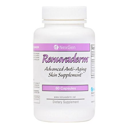 Renuvaderm - The Most Complete Anti-Aging Skin Supplement for younger Looking Skin, Hair, and (Best Vitamins For Younger Looking Skin)