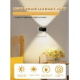 thumbnail image 2 of LED Wall Socket Night Light, 6-Pack Dusk to Dawn Sensor NightLight, 0.5W Warm White Plug-in Outlet Light for Bedroom, Hallway, Nursery, 2 of 7