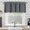Gray, variant on 100Fens Window Drapery Small Curtains Bedroom Kitchen Window Decorative Blackout Sunscreen Fabric 57×18inches