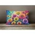 thumbnail image 4 of Carolines Treasures DAC1423PW1216 16 x 12 in. Unisex Chrysanthemums in Color Fabric Decorative Pillow, 4 of 4