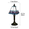 thumbnail image 3 of Modern Glass Bedside Table Lamp, Soft Warm Light, Adjustable Brightness, Compact 36x20x15 cm, Nightstand or Living Room Decor, 3 of 5
