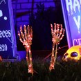 thumbnail image 5 of Luz De Brazos De Calavera Figura iluminada de Halloween con luces LED para decoración de estacas de jardín (H), 5 of 5