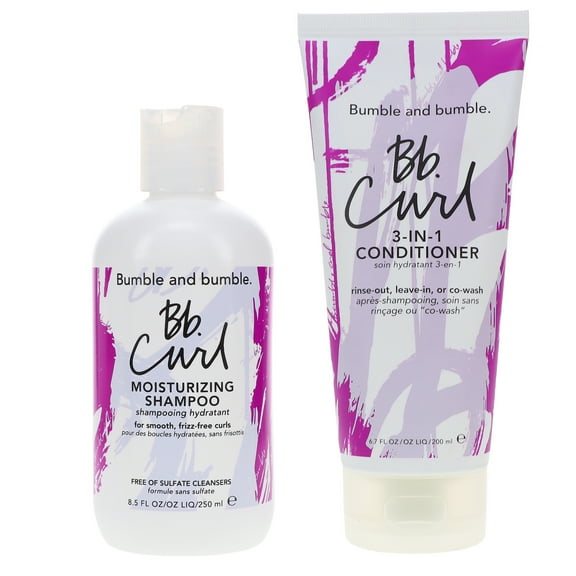 Bumble and bumble Curl Moisturizing Shampoo 8.5 oz & Curl 3-in-1 Conditioner 6.7 oz Combo Pack