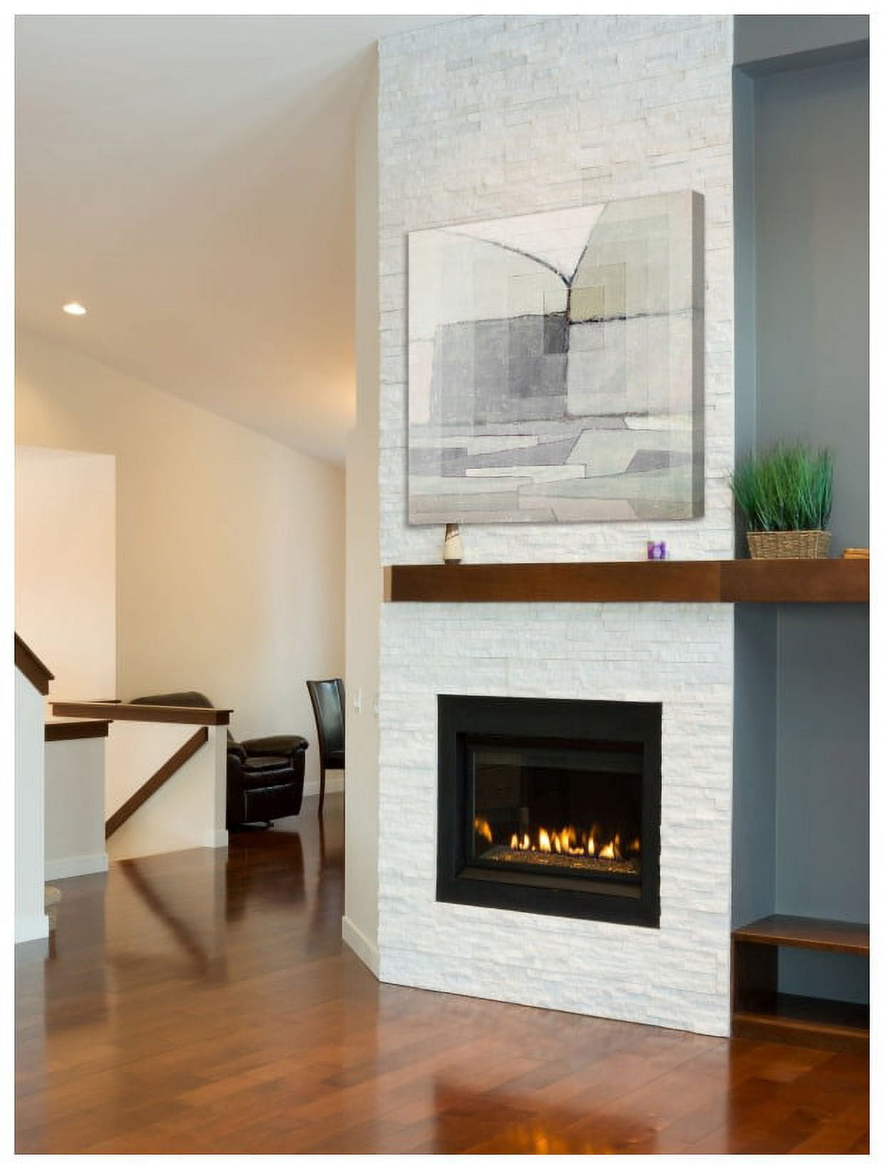 "Squares Layered" Painting Print on Wrapped Canvas