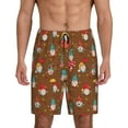 thumbnail image 3 of Lsque cute gnome Pumpkin Mens Sleep Pajama Shorts,Short Pajama Pants, Cotton Ultra-Soft Knit-Large, 3 of 9
