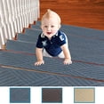 thumbnail image 1 of Non-Slip Stair Treads with Adhesive Backing - Absorbent, Washable Carpet Mats for Safety and Style, 1 of 9