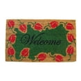 thumbnail image 1 of Geo Crafts G469 18 x 30 in. PVC Backed Tulip Border Welcome Entry Way Doormat, 1 of 1