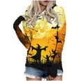 thumbnail image 1 of Ailaofu Halloween Sweatshirts For Women Long Sleeve Graphic Crewneck Sweatshirt Cute Pullover Tops Fall Fashion Clothing, 1 of 4