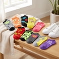 thumbnail image 3 of Tipi Toe Women's Playful Pattern Ankle Socks - Mega Value Pack (10 Pairs), 3 of 4