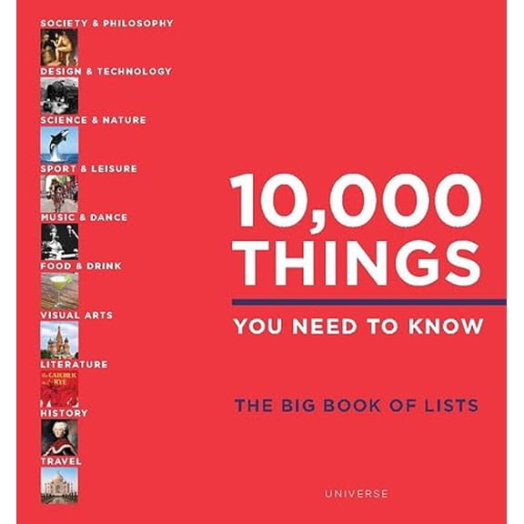 Pre-Owned 10,000 Things You Need to Know: The Big Book of Lists, 9780789332523, 0789332523, Hardcover,